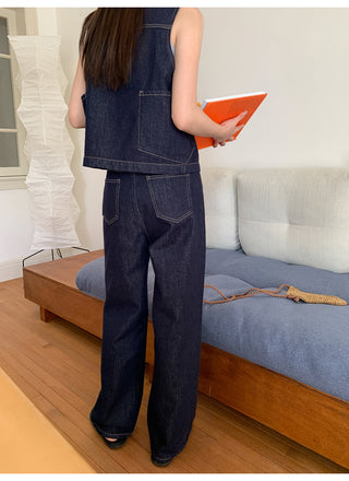 Vest jeans set