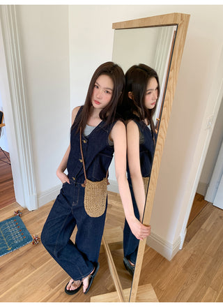 Vest jeans set