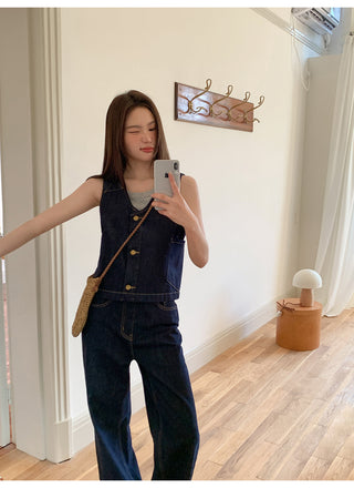 Vest jeans set