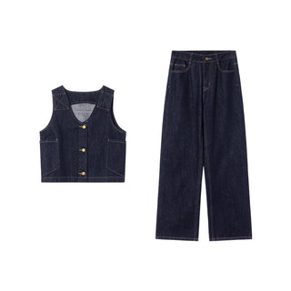 Vest jeans set