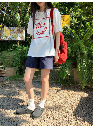 Lace-up shorts