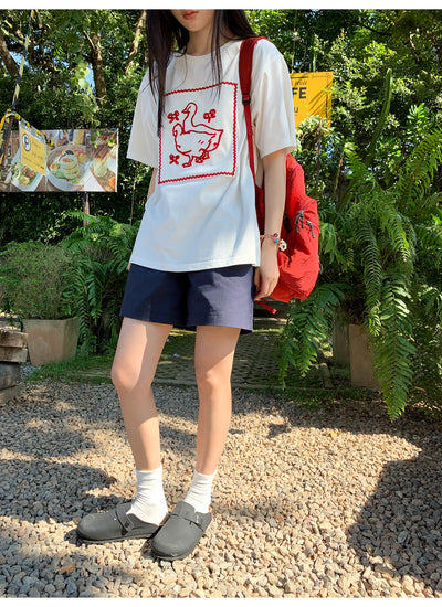 Lace-up shorts