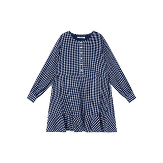 Plaid tie dress