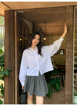 Tucker pleat skirt