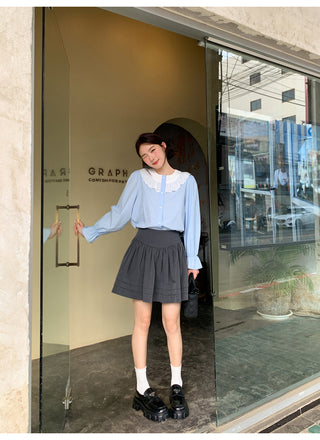 Tucker pleat skirt