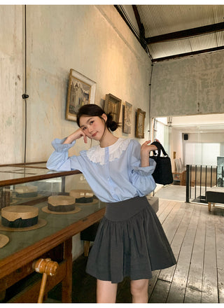 Tucker pleat skirt