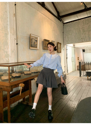 Tucker pleat skirt