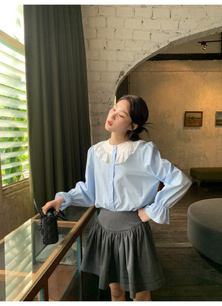 Tucker pleat skirt