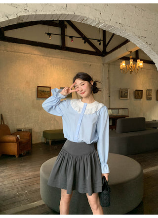 Tucker pleat skirt