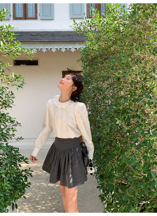 Tucker pleat skirt