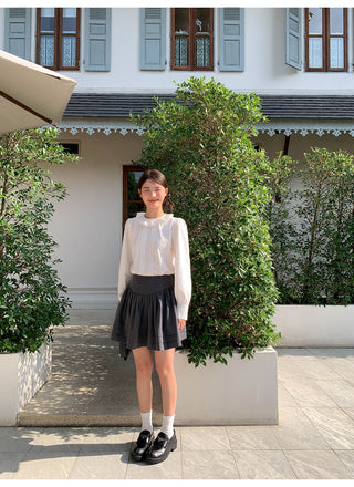 Tucker pleat skirt