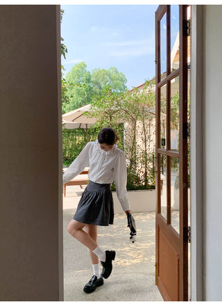 Tucker pleat skirt