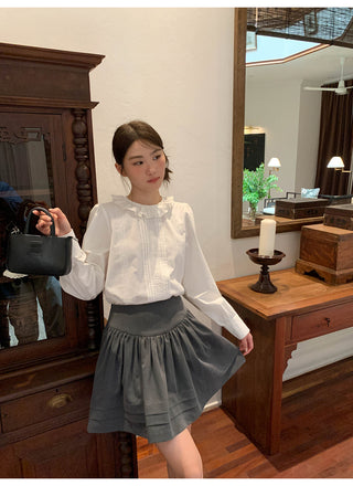Tucker pleat skirt
