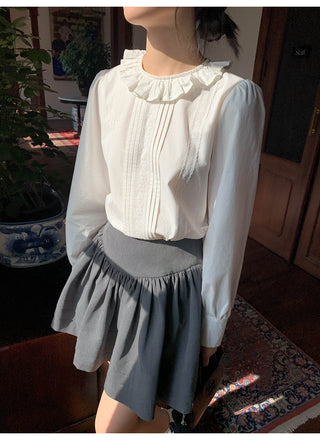 Tucker pleat skirt