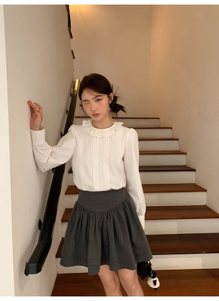 Tucker pleat skirt