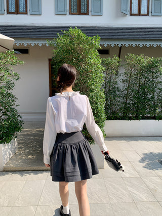 Tucker pleat skirt