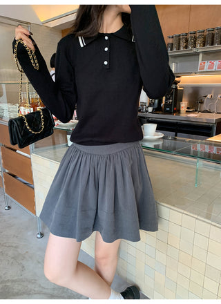 Tucker pleat skirt