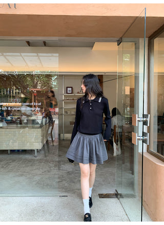 Tucker pleat skirt