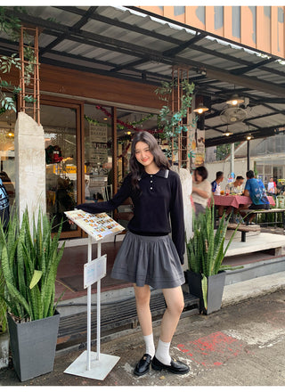 Tucker pleat skirt