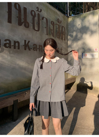 Tucker pleat skirt