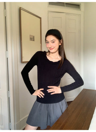 Tucker pleat skirt