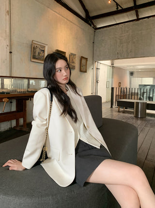 Patch suit jacket