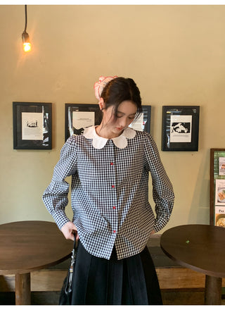 Plaid petal shirt