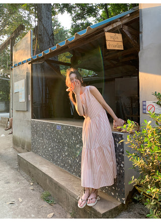 Striped vest dress