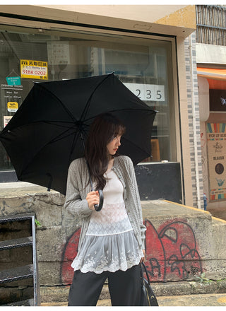 Pleated bootcut pants