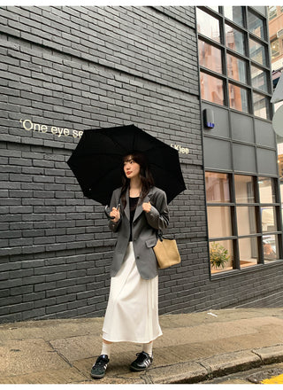 Lace-up A-line dress