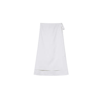 Lace-up A-line dress