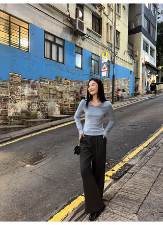 Pleat waist pants