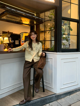 Pleat waist pants