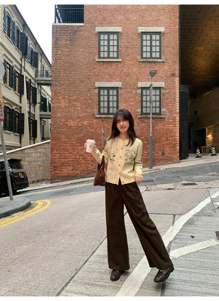 Pleat waist pants