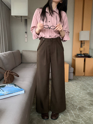 Pleat waist pants