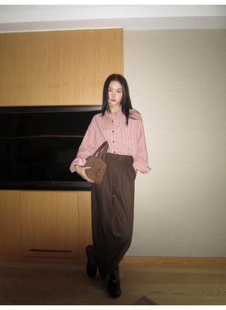 Pleat waist pants