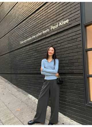 Pleat waist pants