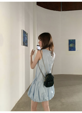Bow embroidery dress
