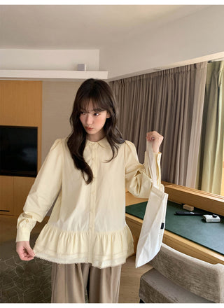 Doll ruffle shirt