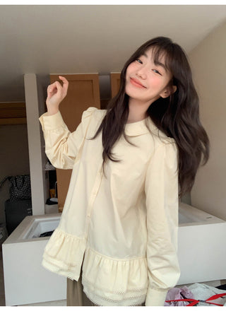 Doll ruffle shirt