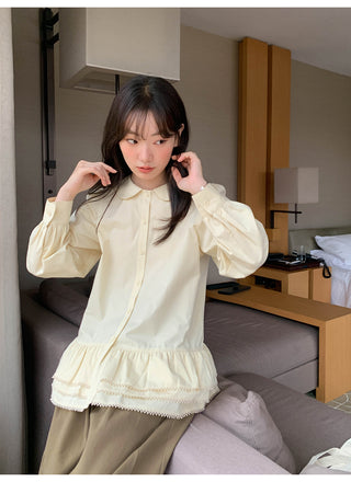 Doll ruffle shirt