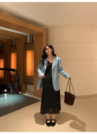 Two-tone floral dress