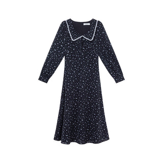 Two-tone floral dress