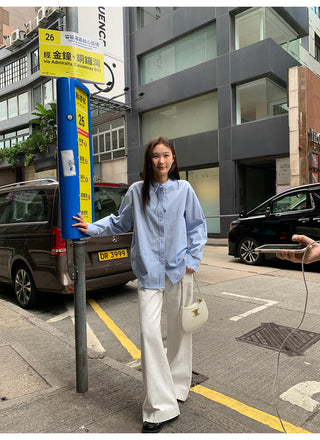 White straight jeans