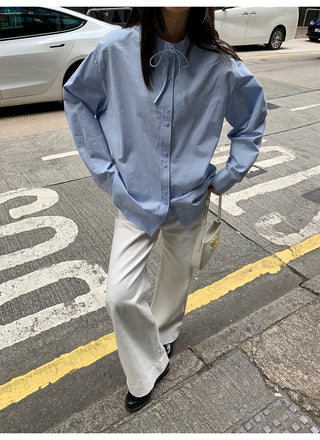 White straight jeans