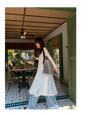 Polka dot sling blouse