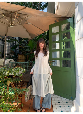 Polka dot sling blouse