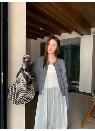 Polka dot sling blouse