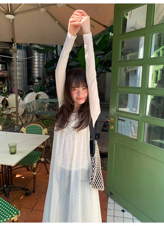 Polka dot sling blouse