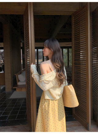 Lace-up floral dress